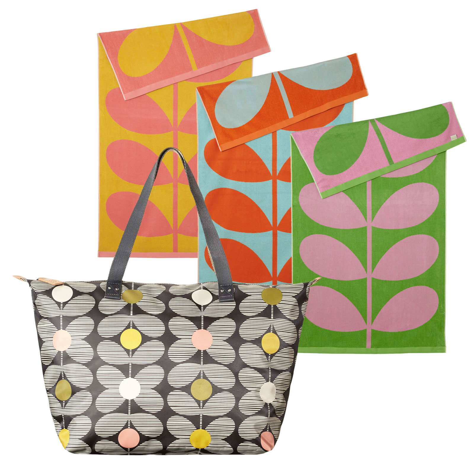 I Love Orla Kiely 10 off Orla Kiely Daisy Stem Printed Nylon Zip