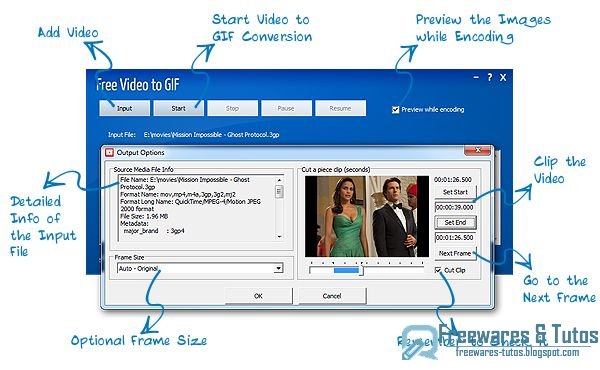 Free Video to GIF : un nouveau logiciel gratuit pour convertir les vidéos en fichiers GIF animés