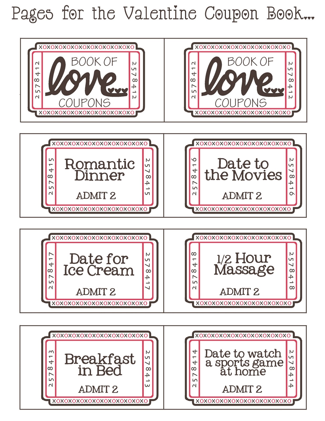 Love Coupons Capacity To Love