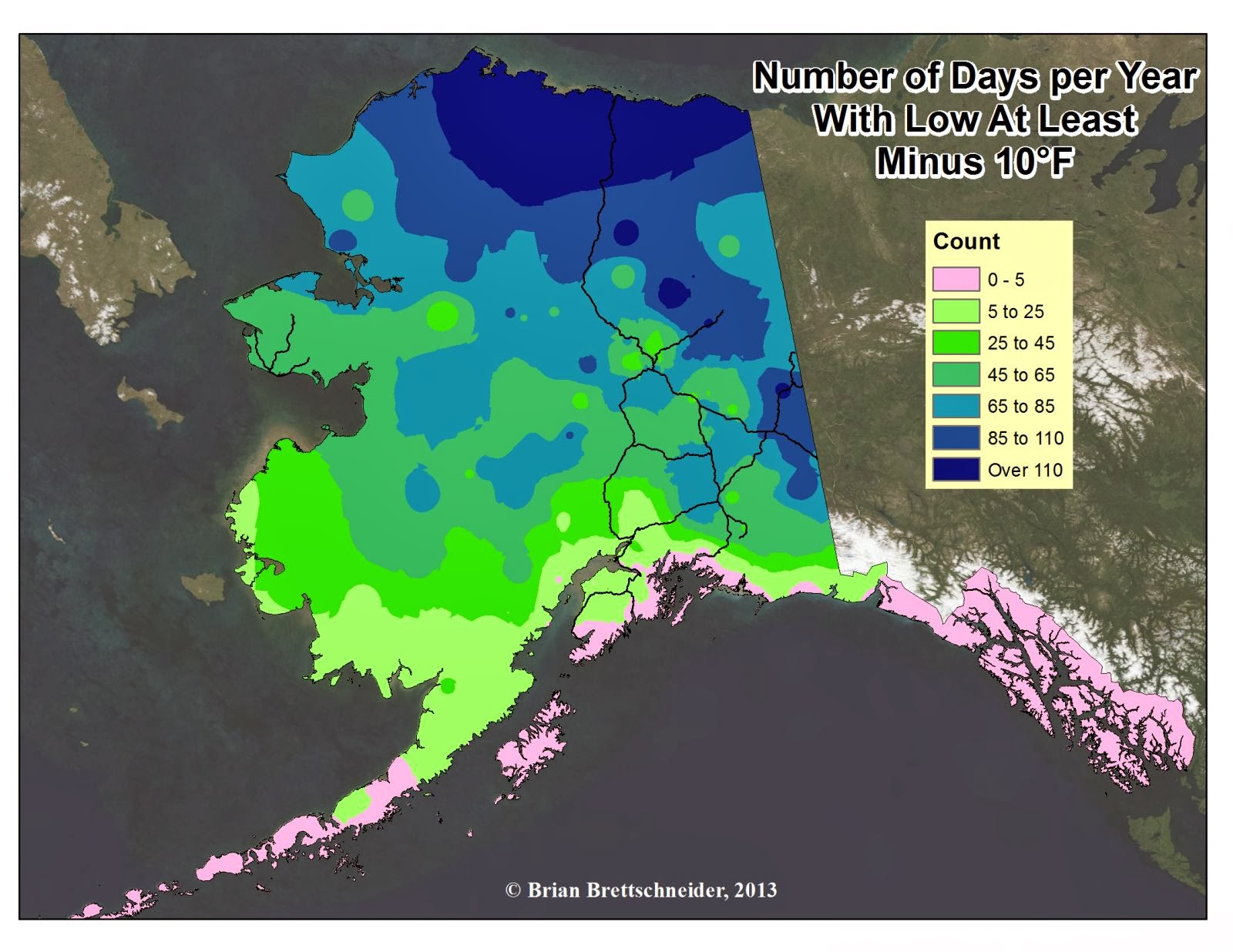 Deep Cold Alaska Weather & Climate Minus 10°F Climatology