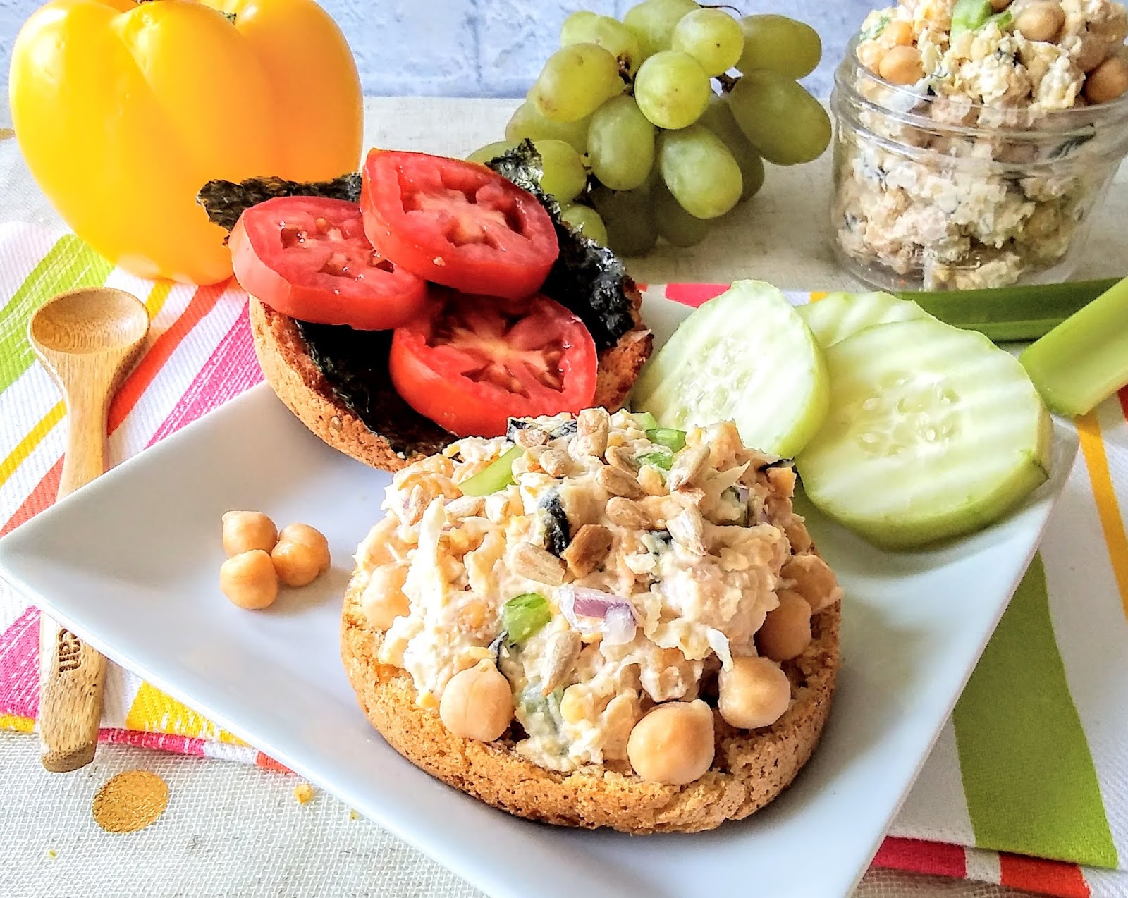 Vegan Tuna Salad Made With Chickpeas