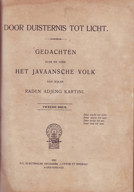 Buku Kuno Habis Gelap Terbitlah Terang Cetakan 1912