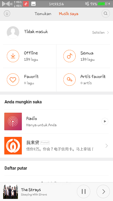 Beranda MIUI Music Player | AndroidTretan