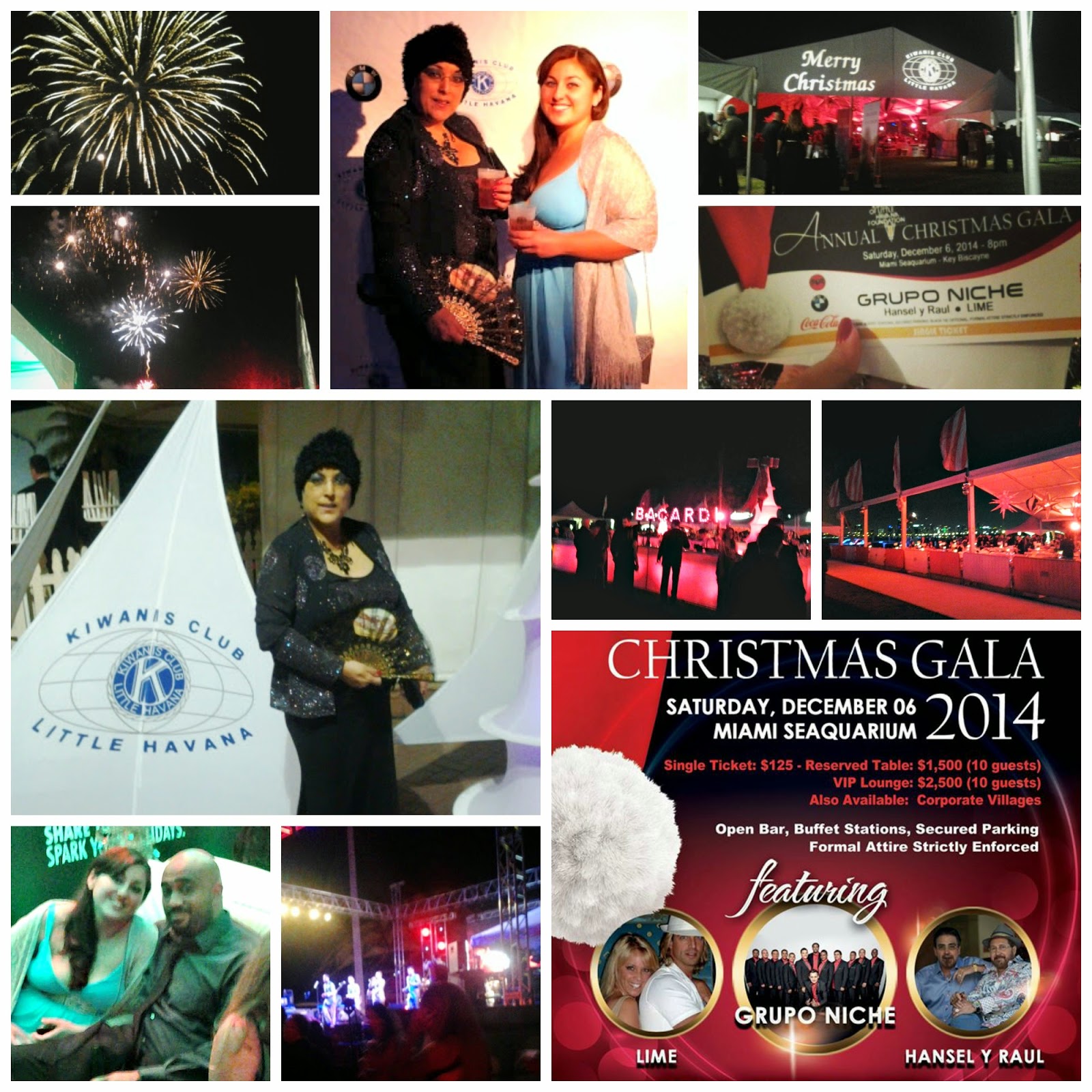 Little Havana Kiwanis Christmas Gala Miami Seaquarium Lime,Grupo Niche & Hansel y Raul.