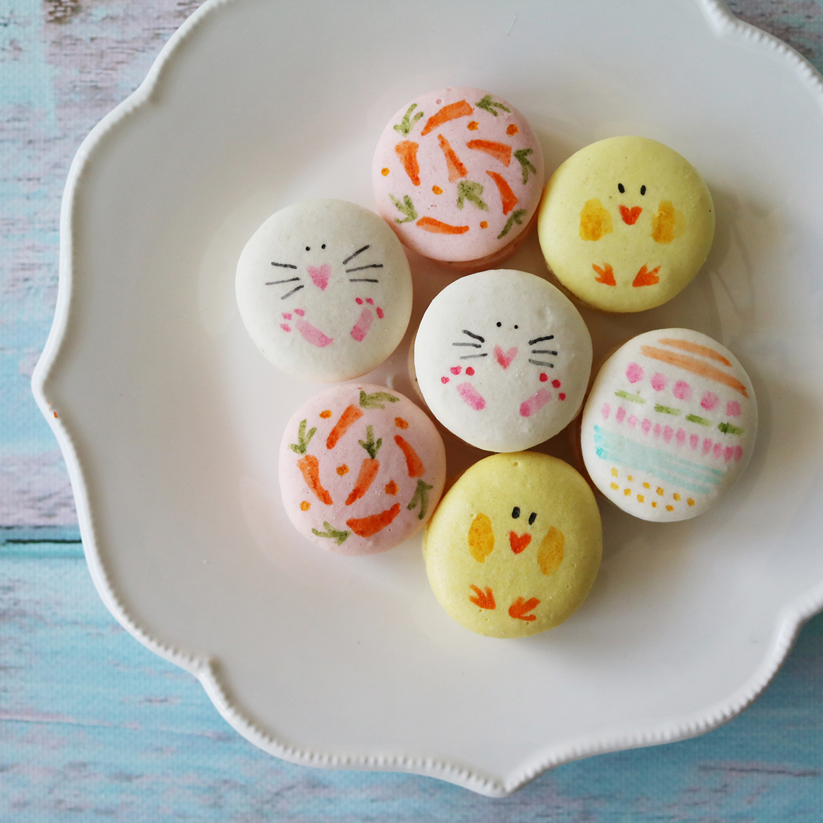 diy sweet ideas for entertaining and favors - painted macarons  | Lorrie Everitt Studio