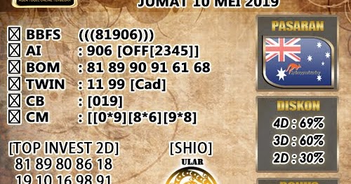 MANTRA TOGEL KAWI PREDIKSI TOGEL SYDNEY JUMAT 10 MEI 2019