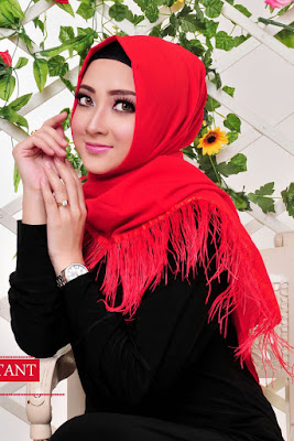 jilbab satin velvet hijab berbulu