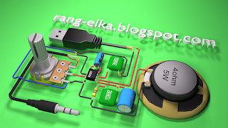 Cara Membuat Power Amplifier Sederhana: KE 01 POWER AMPLI 5 WATT (MONO