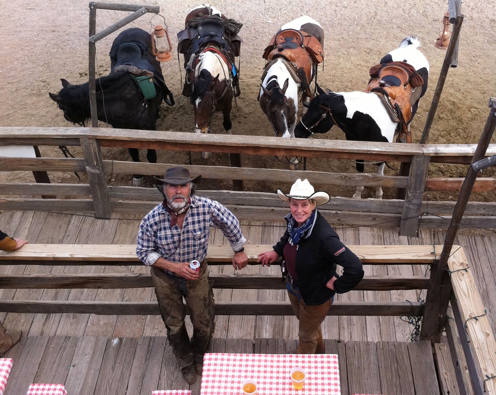 Camping and Horses Our first ride at Apache Junction