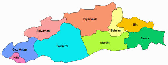 Türkiye'nin Coğrafi Bölgeleri: GÜNEYDOĞU ANADOLU BÖLGESİ