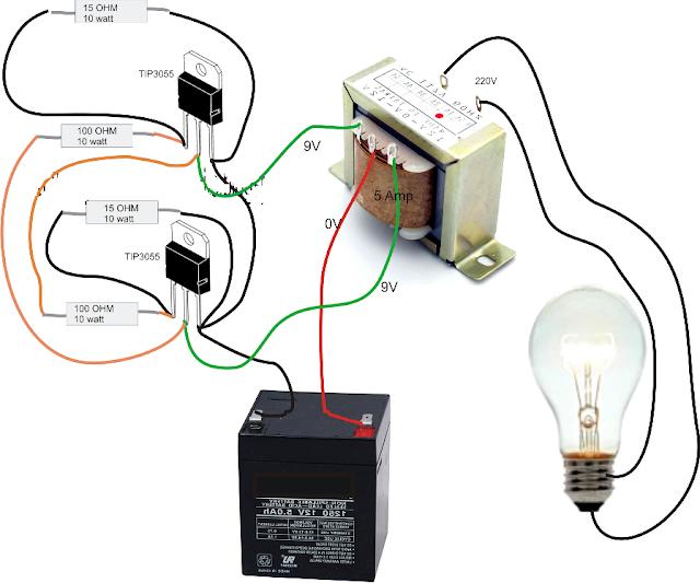 Simple Inverter Circuit Diagram Using Transistor | Home Wiring Diagram
