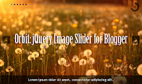 Orbit Image Slider for Blogger with jQuery image slider, slideshow, jquery