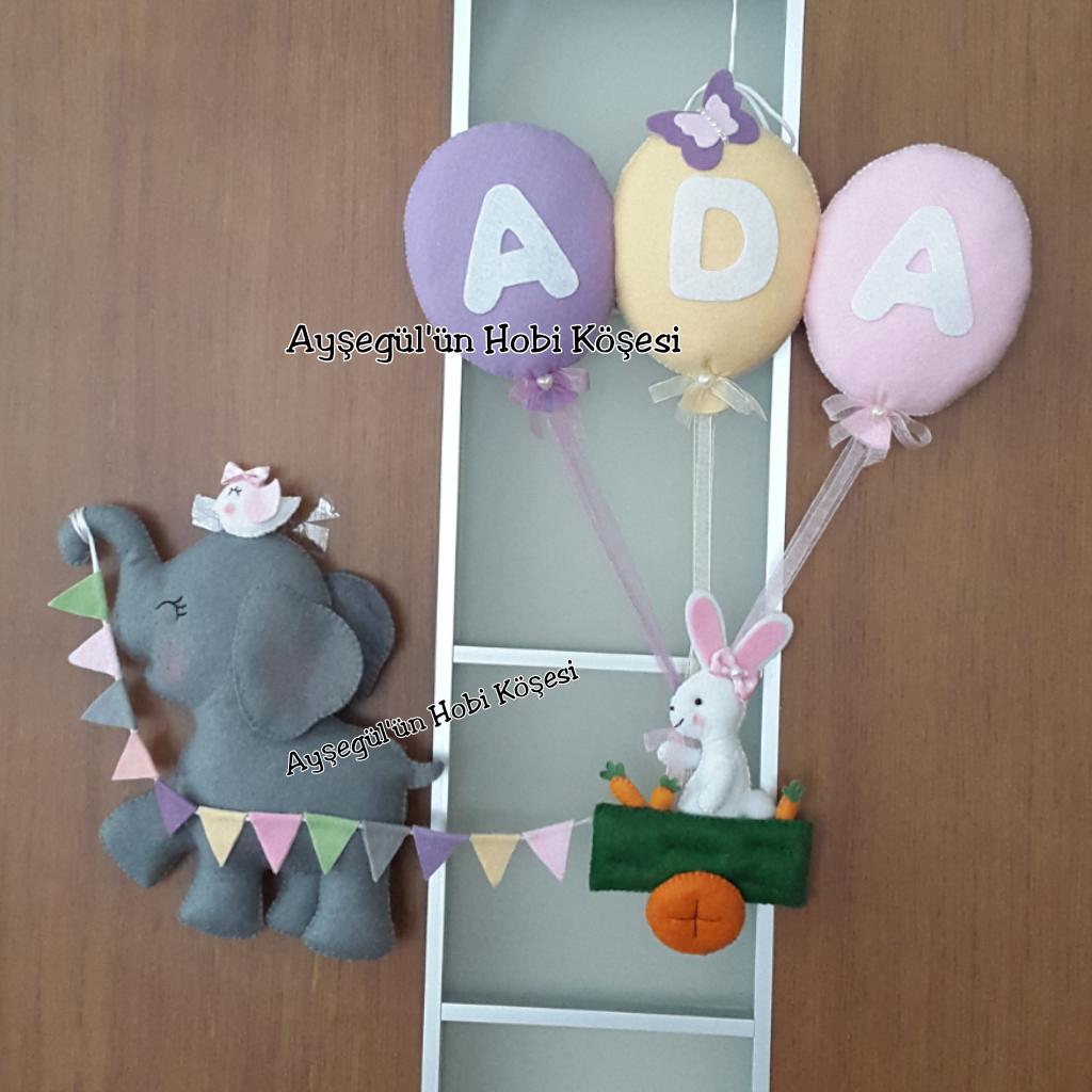 Keçeden Tavşanlı Anahtarlık Yapımı Keçeden Tavşanlı Anahtarlık Yapımı