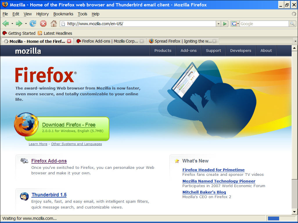Direct Download of Mozilla Firefox browser 17.0.1 free 
