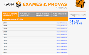 GAVE- Provas de aferição e exames de final de 2º ciclo