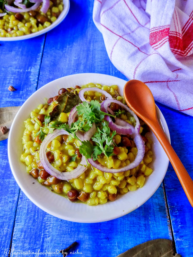 fascinatingfoodworld Namkeen ghoogri chaat Wheat berry Indian risotto