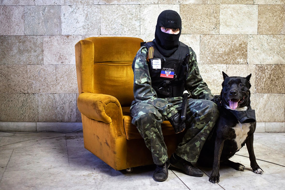 Ukraine Crisis: Marko Djurica's Portrait of Masked Pro-Russian Protester