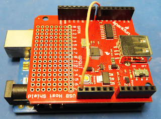 Arduino Uno with USB Host Shield