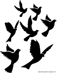 outline bird flying simple
