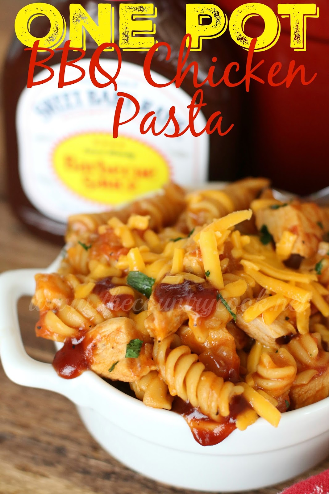 One Pot BBQ Chicken Pasta The Country Cook