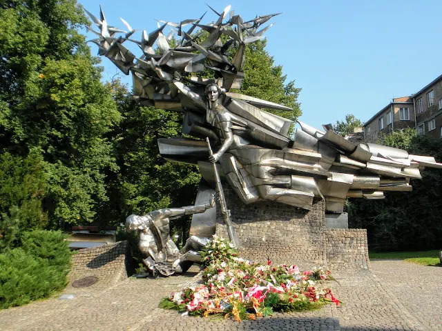 Things to do in Gdansk Poland: visit the World War II (WWII) memorial near the post office