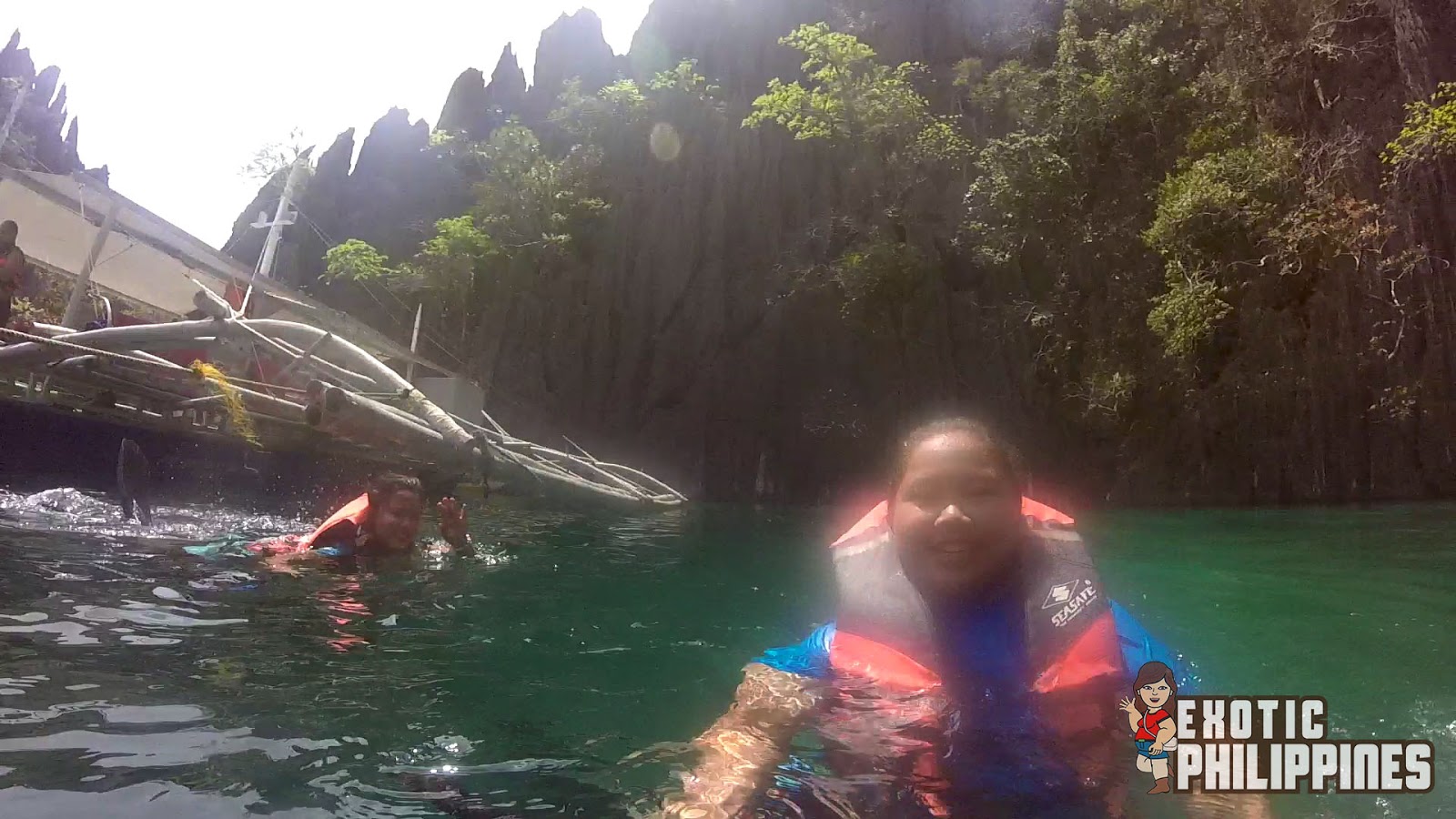 Taking a Dip at the Beautiful Twin Lagoon in Coron Palawan Exotic Philippines Travel Blog and Blogger