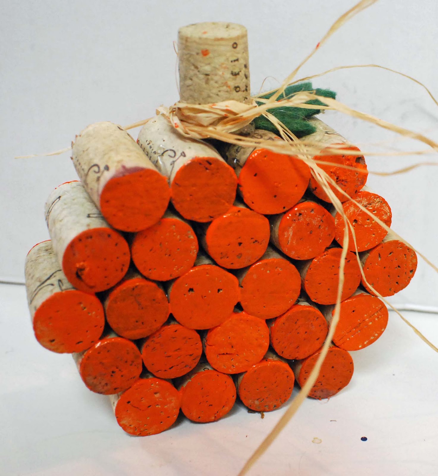 The Art House Studio Wine Cork Pumpkins