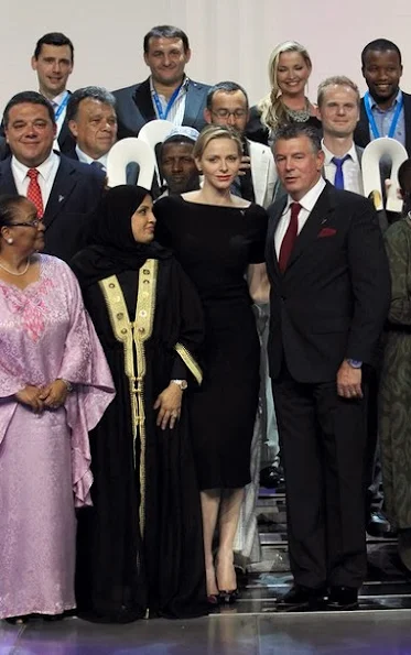 Princess Charlene of Monaco attended the 2013 Peace and Sports' Awards Ceremony in Monaco