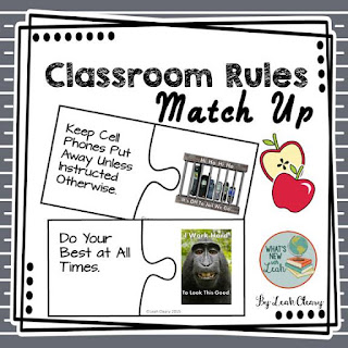 Classroom Rules Match Up