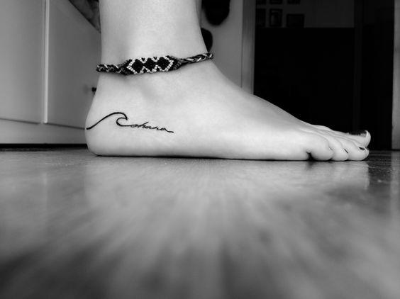Cute Heels Wave Tattoo