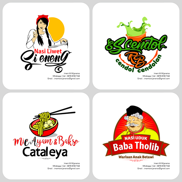  Desain  Logo Logo Kuliner Desain  Gerobak Jasa  Desain  