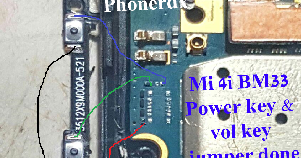 Redmi 4i Bm33 Power On Off Key Volume Up Down Key Jumper Ways Solution Phonerdx