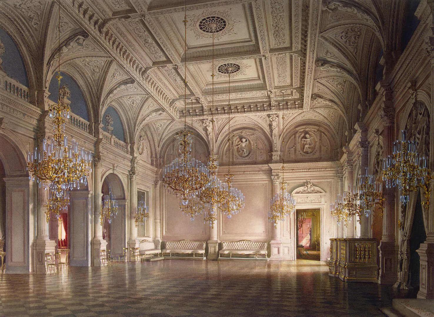 Mansion of Baron A. L. Stieglitz. The Ballroom Luigi Premazzi