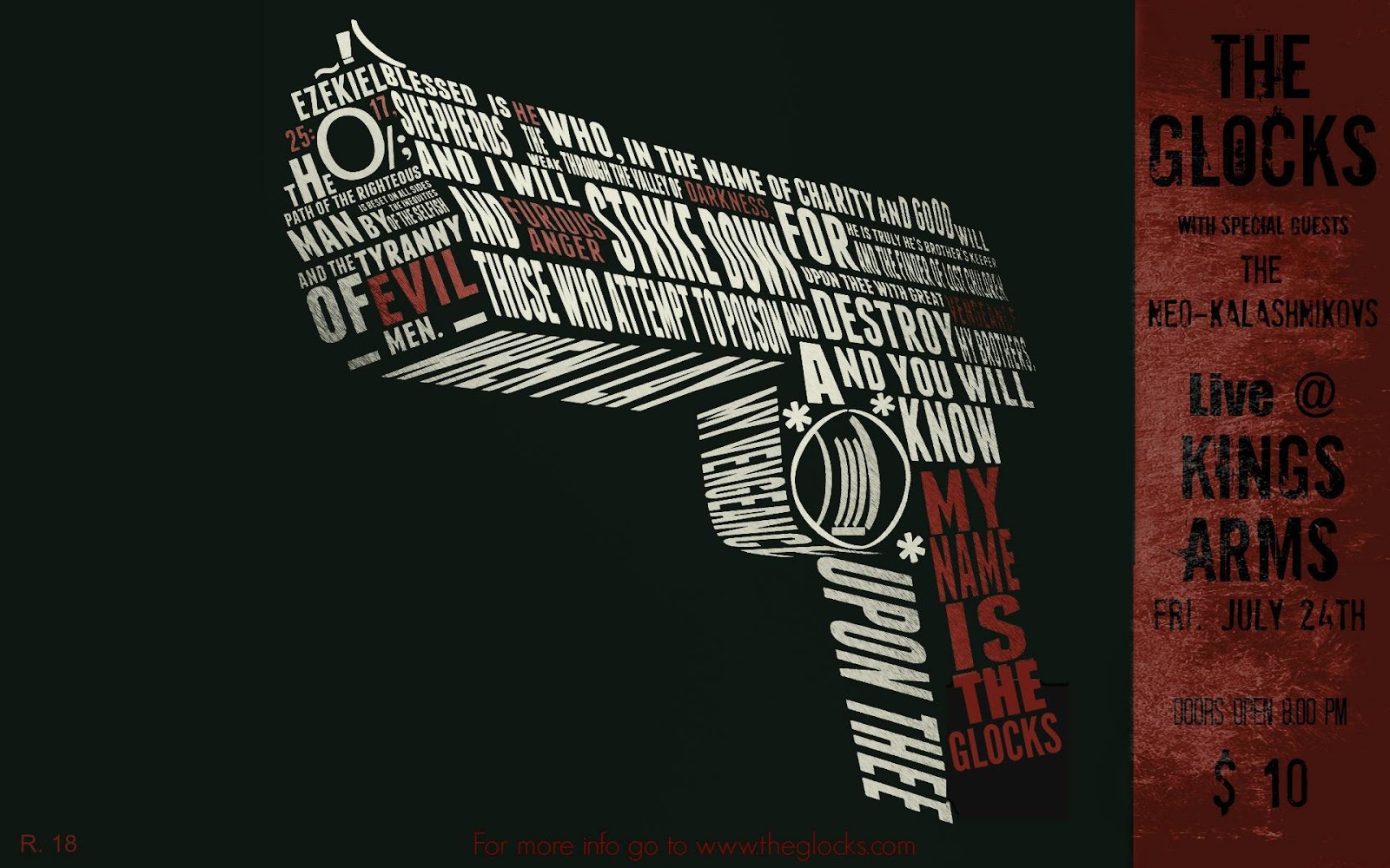 Moss Rock The NeoKalashnikovs & The Glocks Play Kings Arms Friday