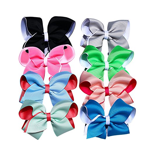 Tiffany's Online Finds and Deals 3.49 8 PACK 4ich kids hair bows for Amazon Prime Members