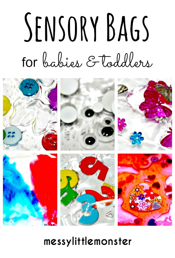 How to make sensory bags for babies and toddlers Messy Little Monster