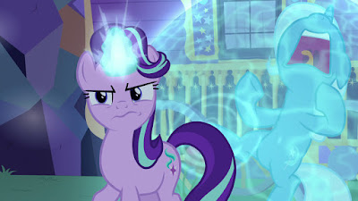 Starlight Glimmer and freaking-out Trixie