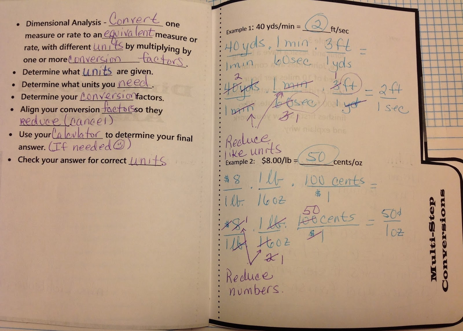 Dimensional analysis homework help