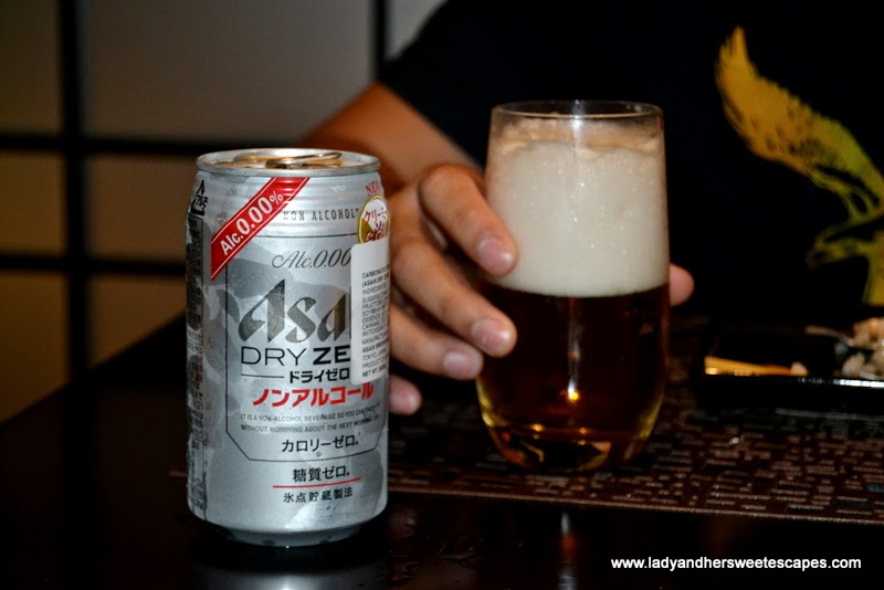 non-alcoholic Japanese beer at Dragon's Place