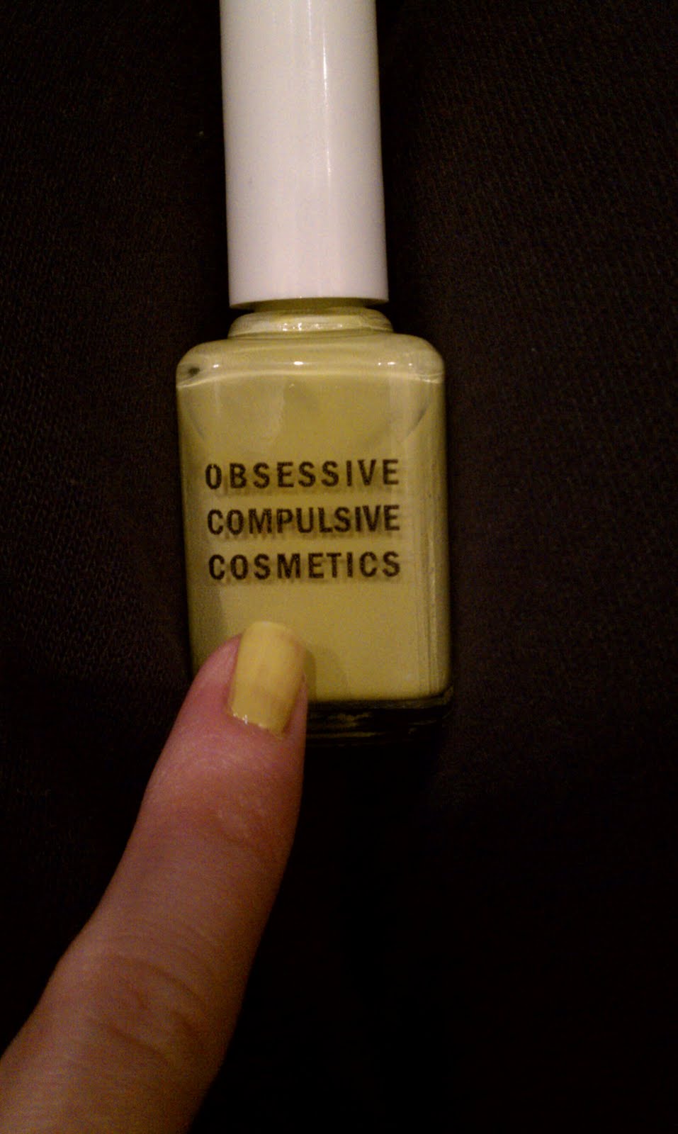 Lipgloss Break Obsessive Compulsive Nail Polish Wasabi Swatch