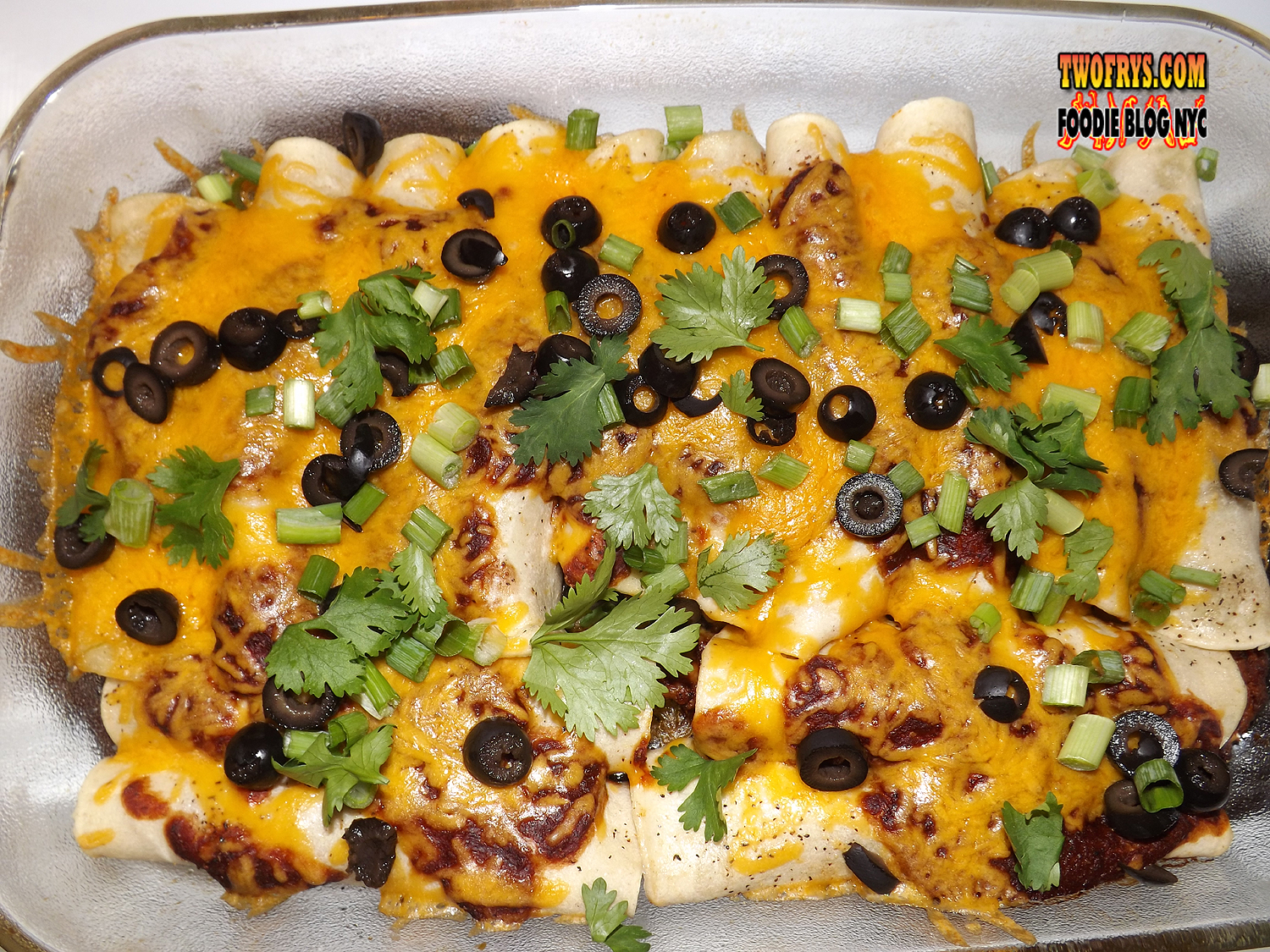 Two Frys Enchiladas Rojas (Red Enchiladas)