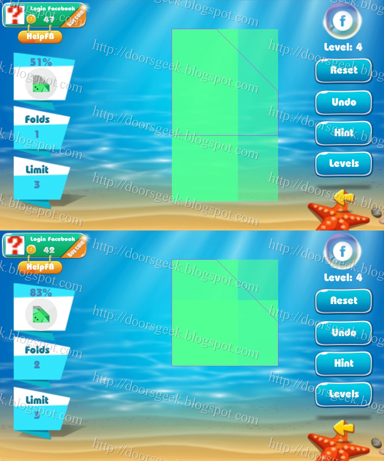 Paper Folding Origami Level 4 Solution Doors Geek