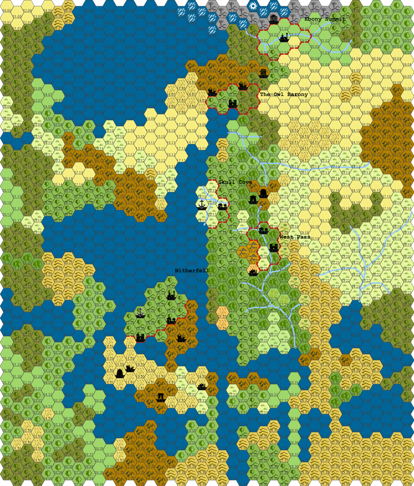 Over the Misty Mountains: Hex-Stocking