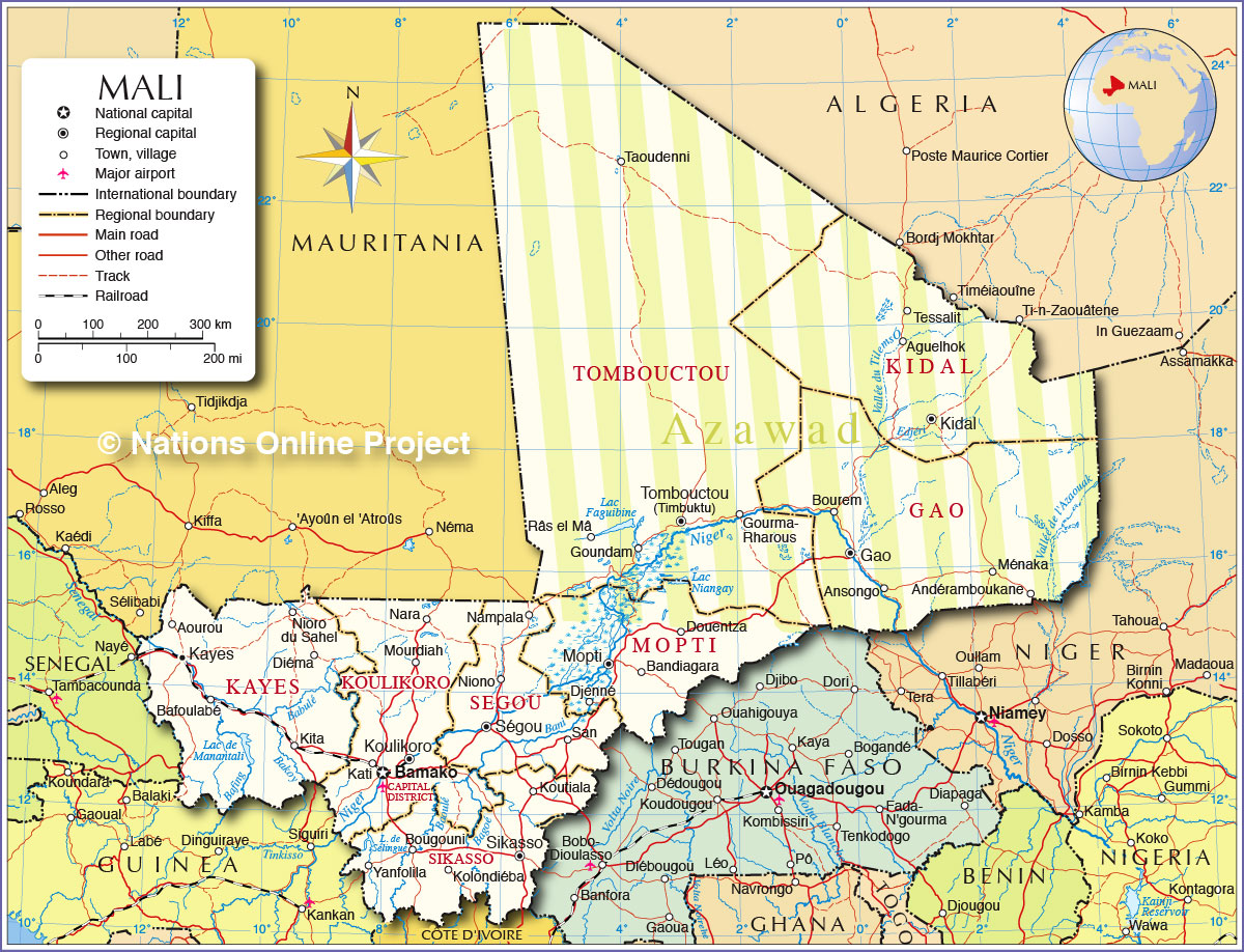Mali Map 