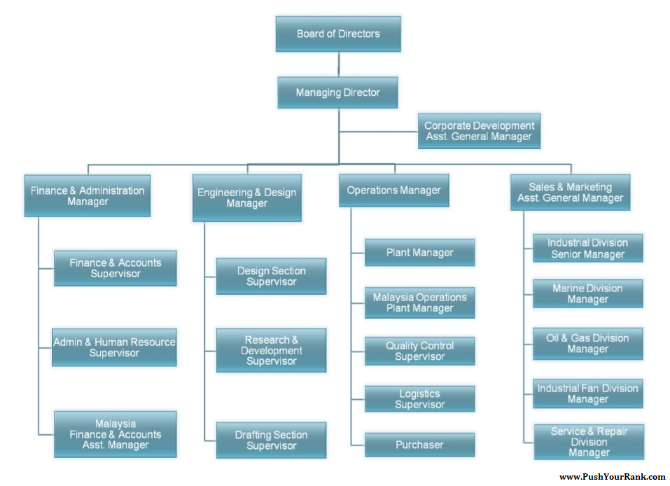 organizational structure of business plan