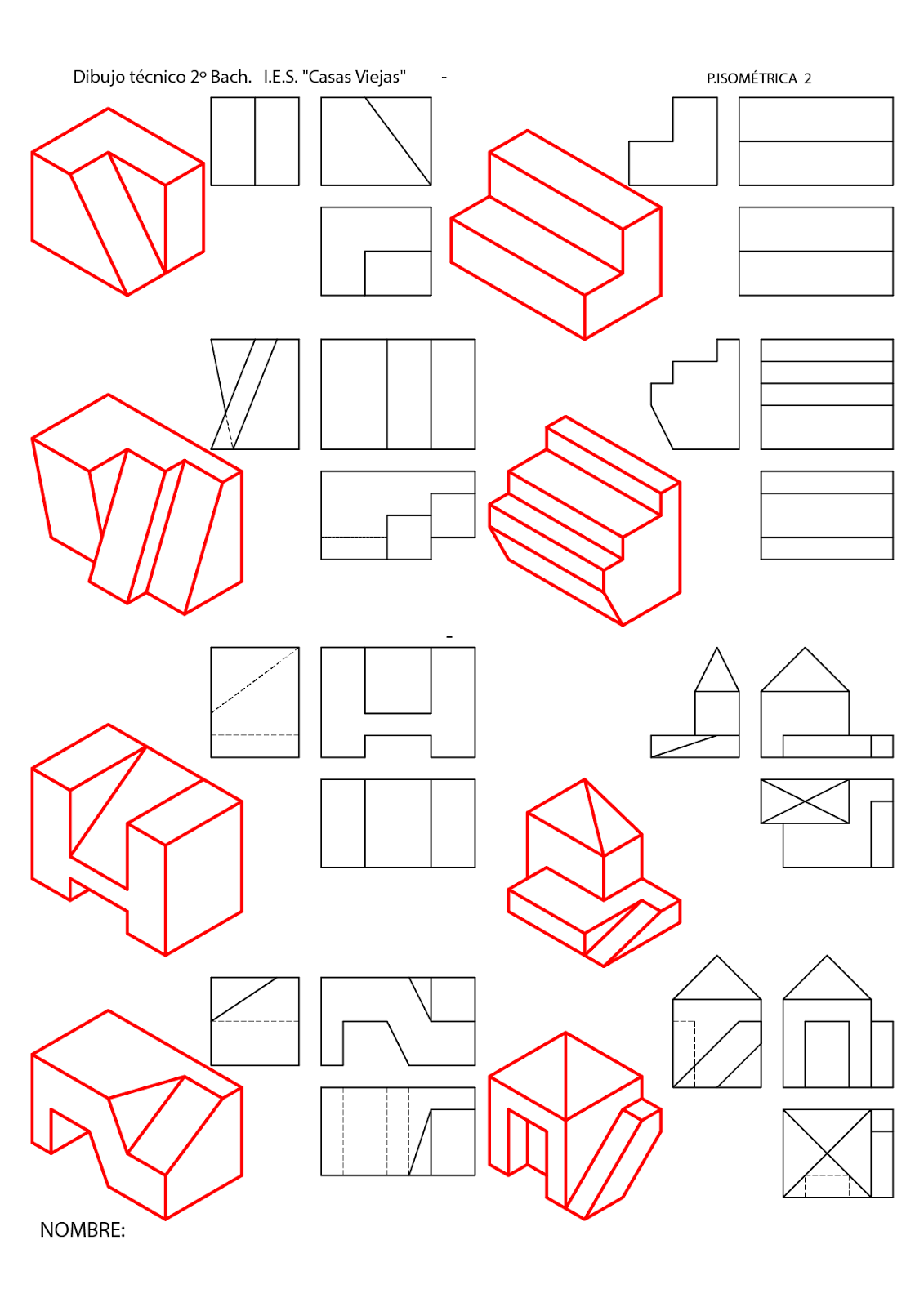 Losmuertosdeldiedrico Perspectiva Isometrica Croquis