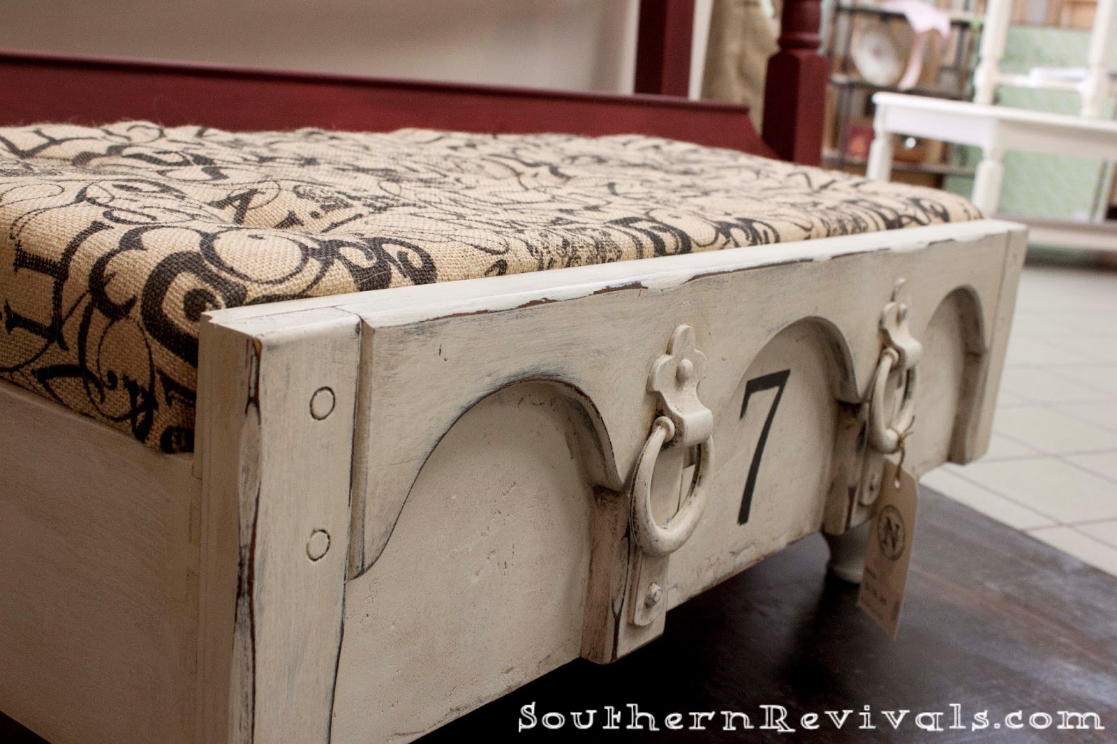 From a Chest of Drawers to a Drawer Ottoman A Drawer Revival Southern