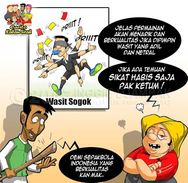 "Wasit Sogok" Kreativitas dari Suporter Semen Padang FC Untuk Sang Pengadil Sepak Bola Indonesia "Wasit Sogok" Kreativitas dari Suporter Semen Padang FC Untuk Sang Pengadil Sepak Bola Indonesia