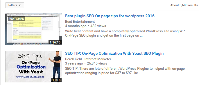 YouTube Video SEO
