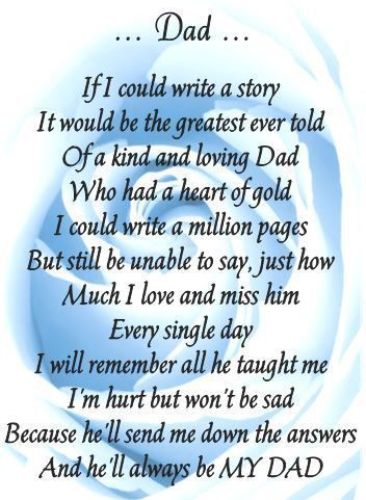 fathers day poems from daughter